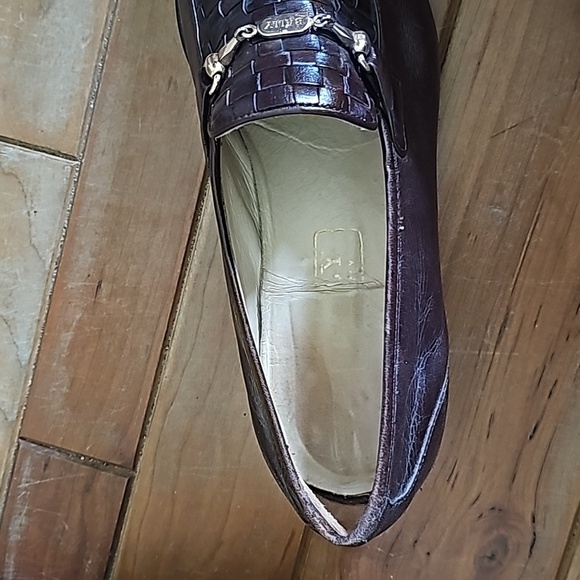 Vintage Bally men's basket weave leather loafers size 10 - Picture 7 of 9